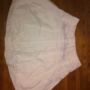 Armani Exchange white skirt